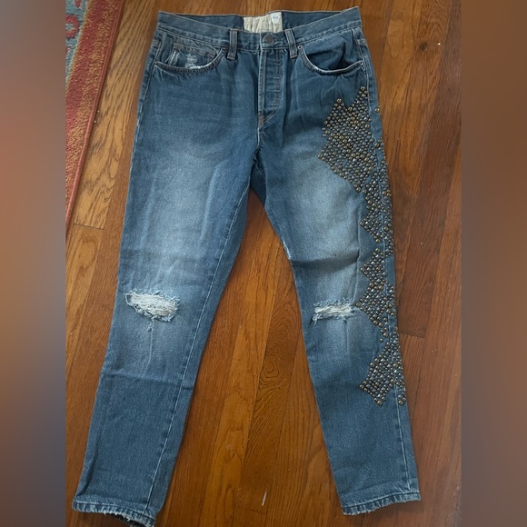 Free People Studded Jeans - Picture 1 of 6